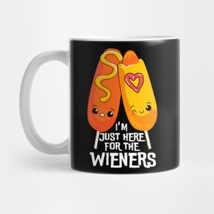 i'm just here for the wieners Mug